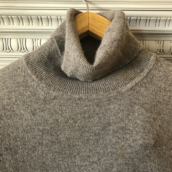 Cassis angora, nylon, cotton L grey turtleneck - Picture 2 of 7